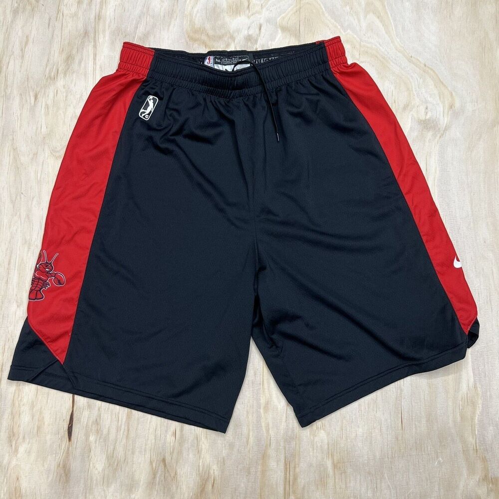 USED 2XL TALL Nike Maine Celtics NBA G-League Shorts Black Red